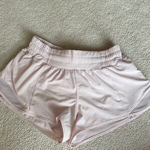 Lululemon Athletica Light Pink Athletic Shorts 2.5”